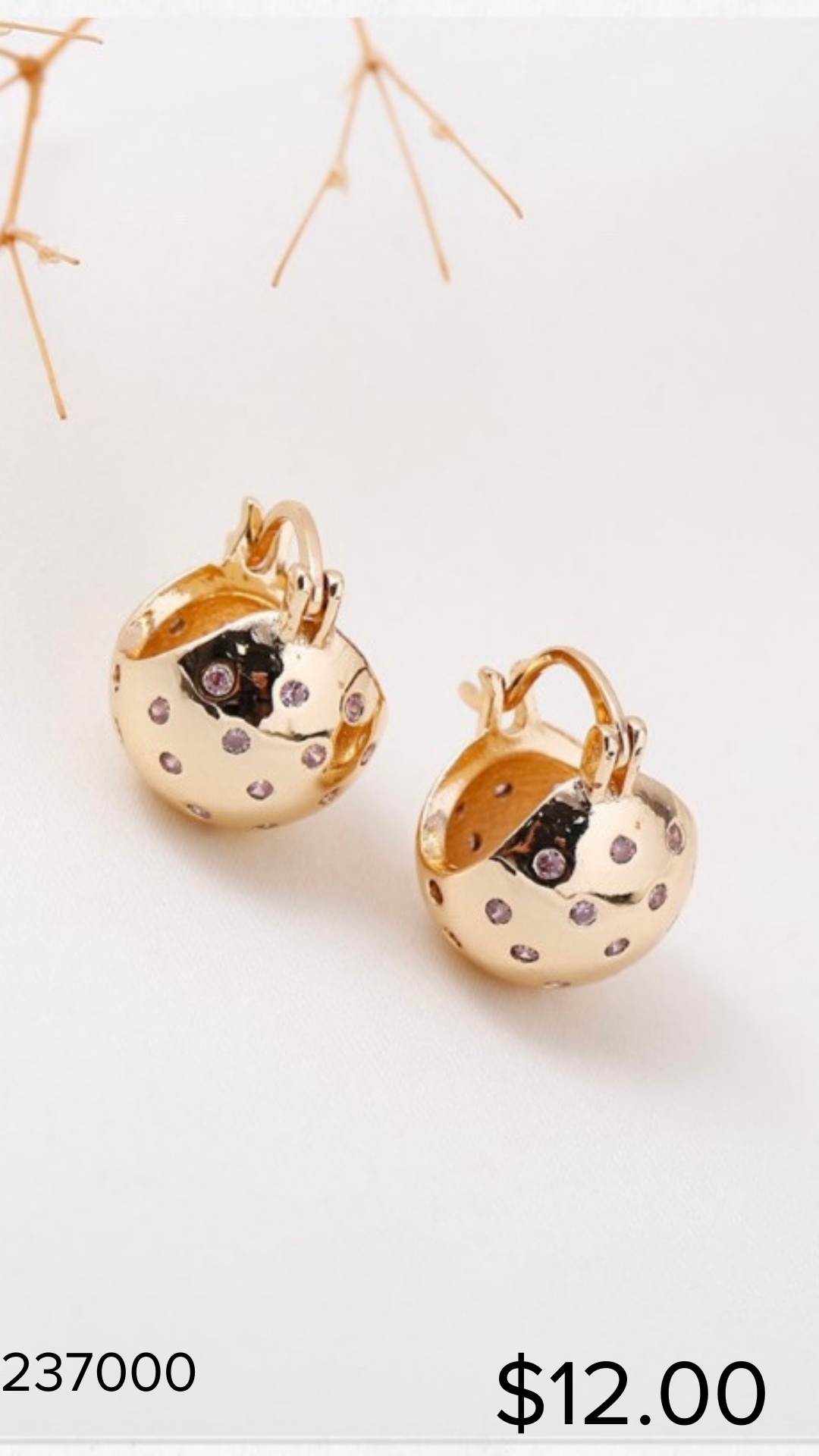 Huggies with pearls