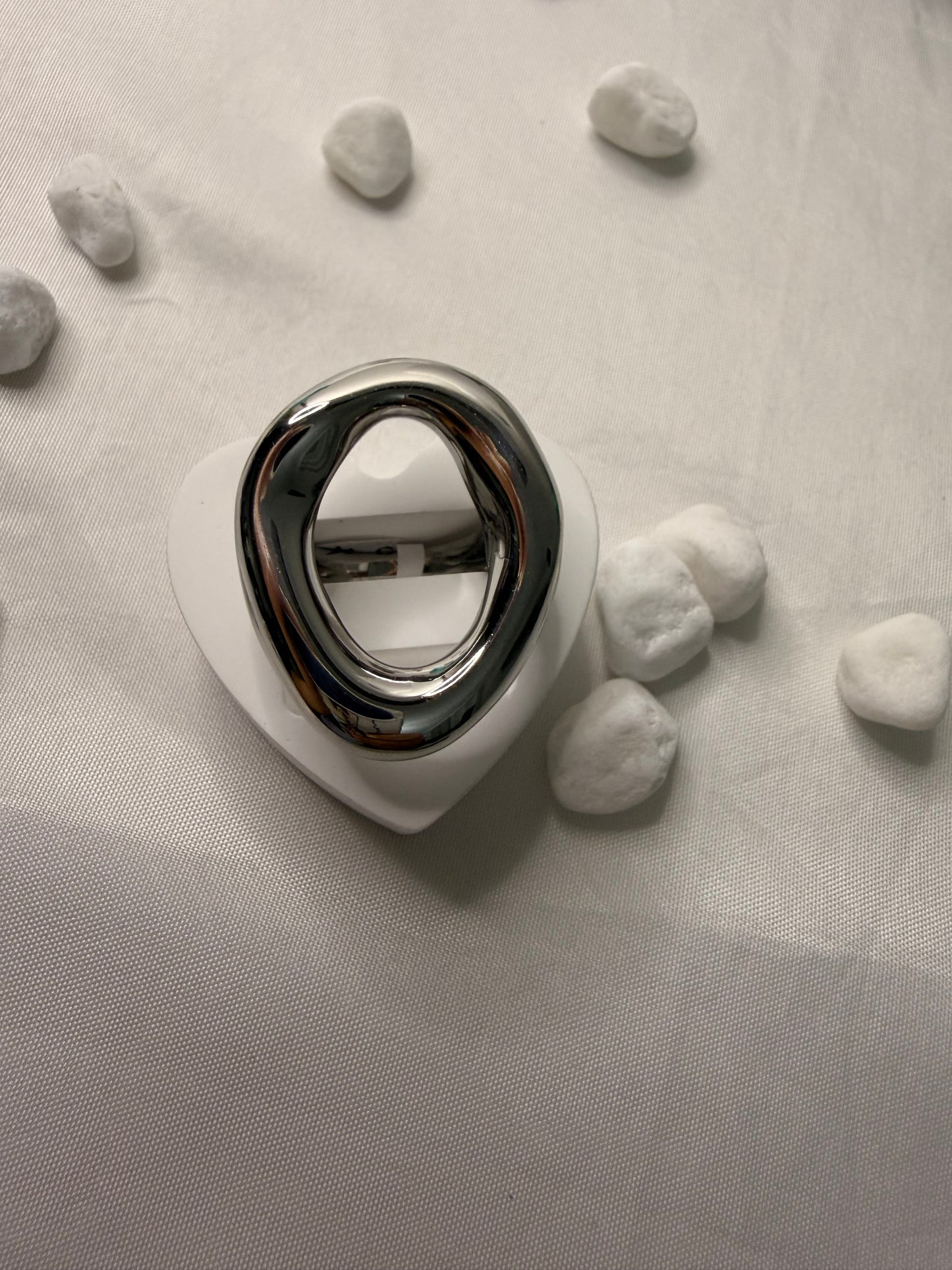 Ring oval plata