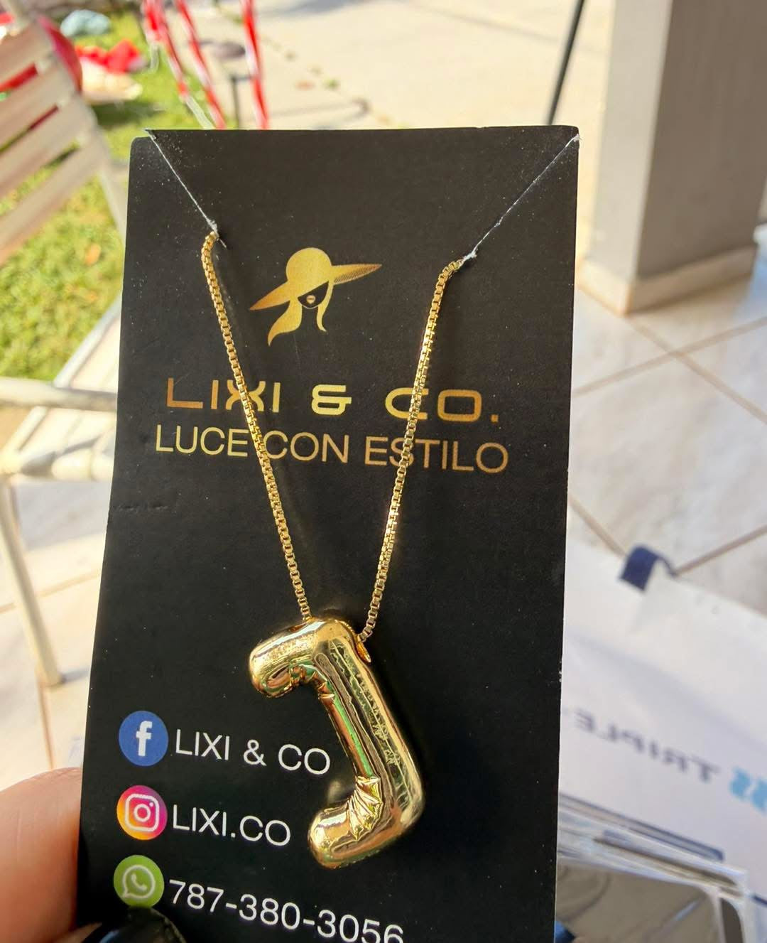 Letter necklace