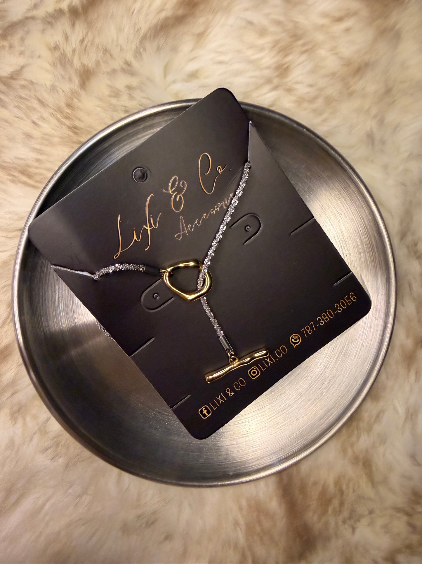 Collar doble tono