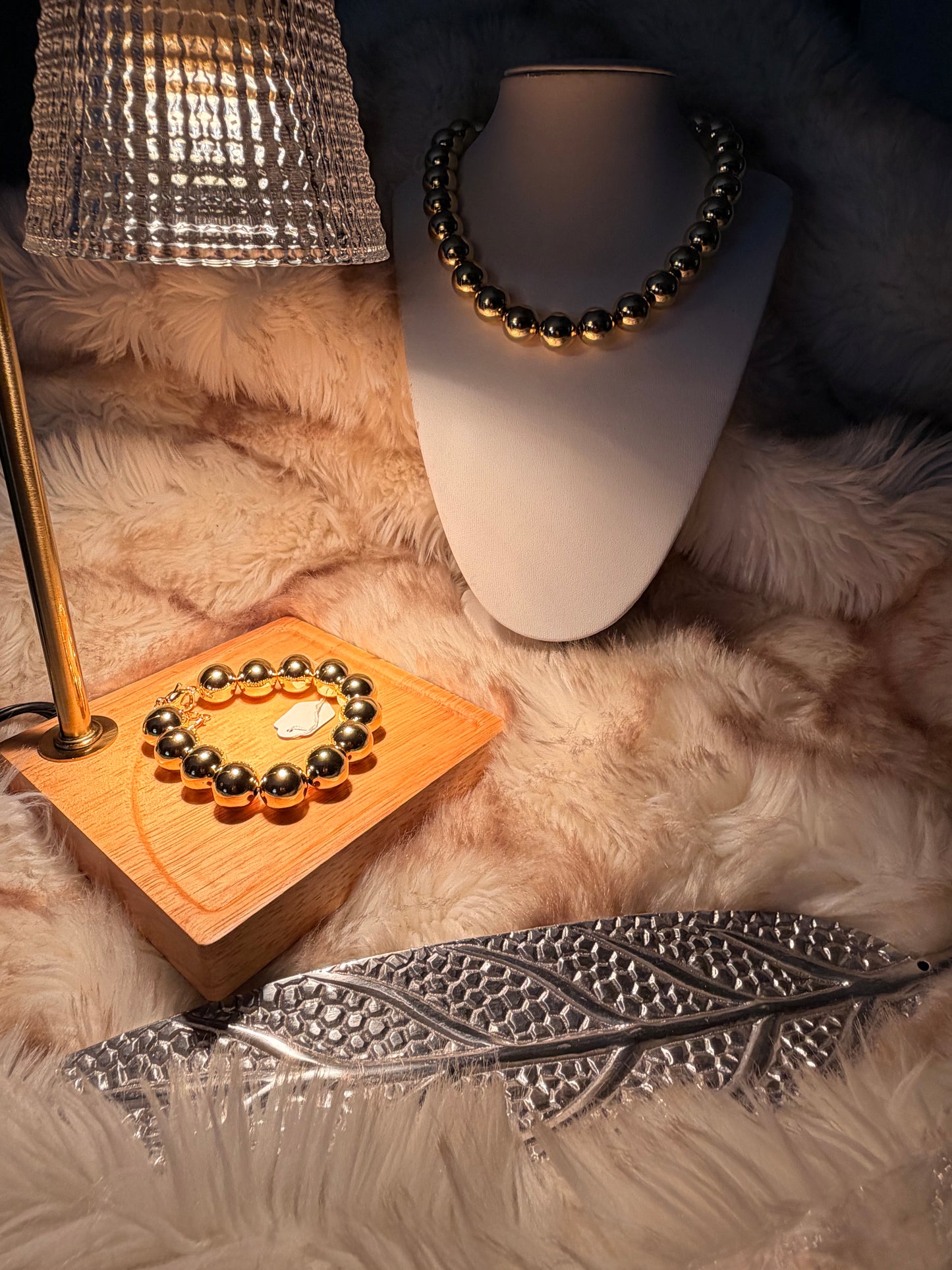 Ball Necklace & bracelet