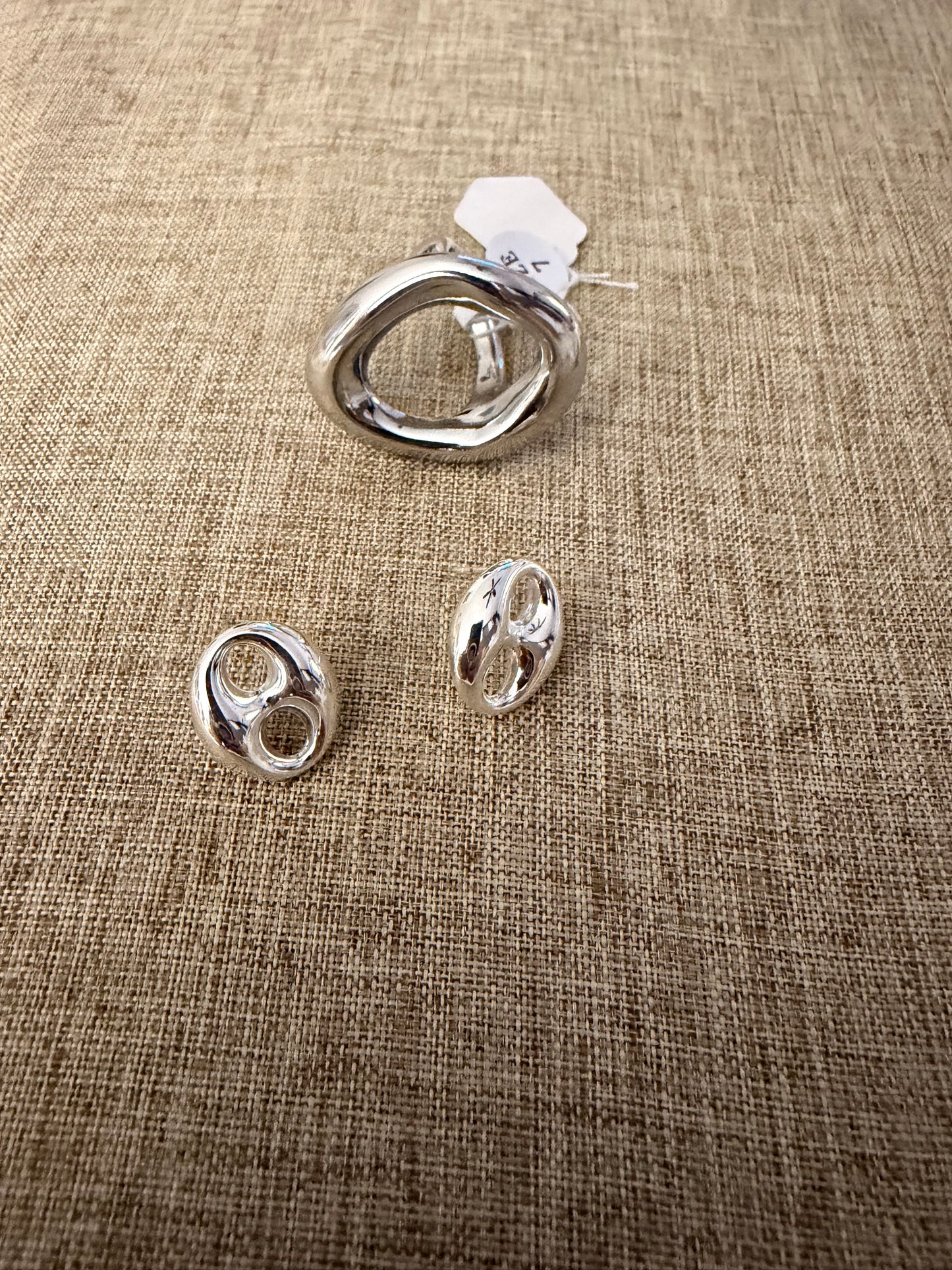 Ring oval plata