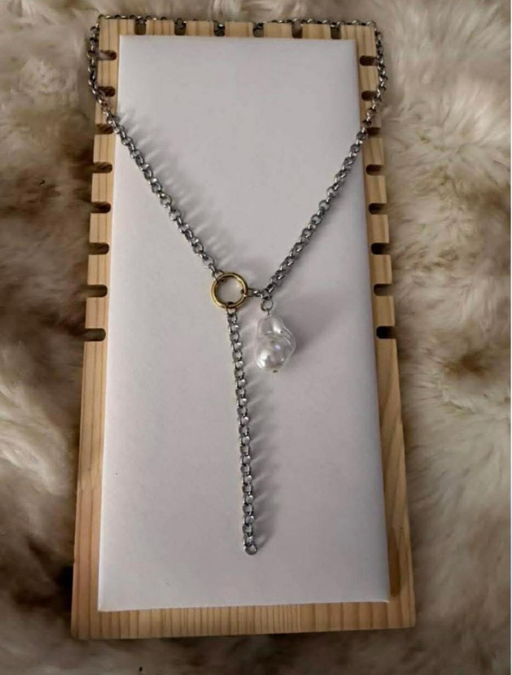 One pearl necklace