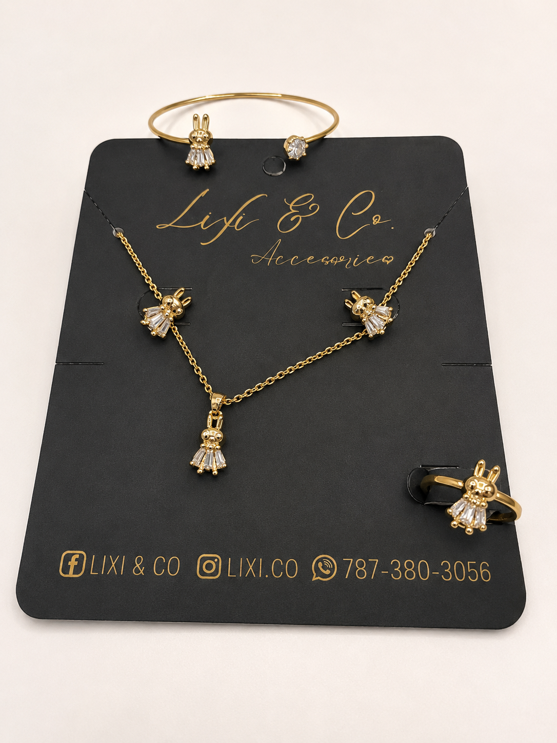 Set Mini Bunny Crystal