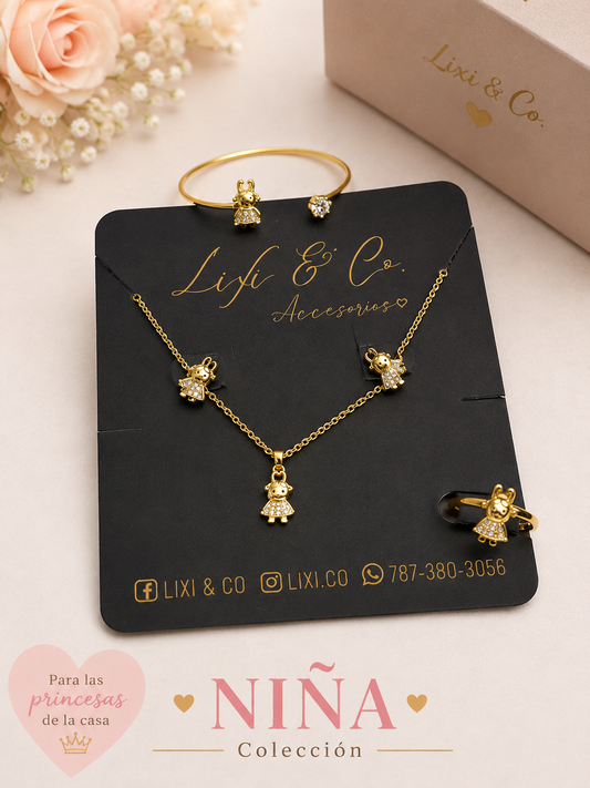 Set Mini Bunny Crystal