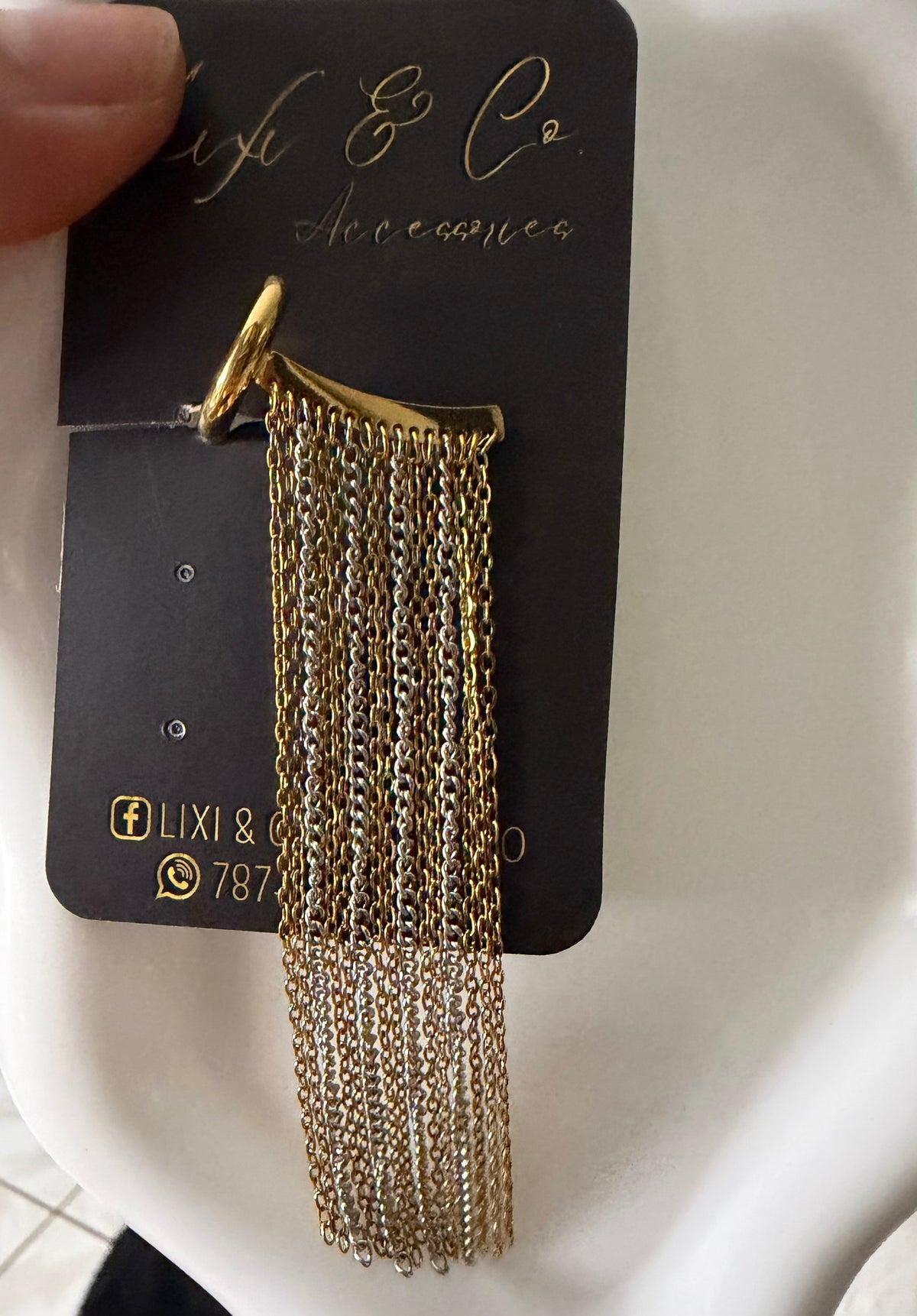 Ear cuff lluvia