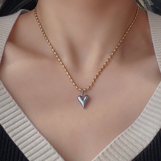 Collar 2 tono de Corazon